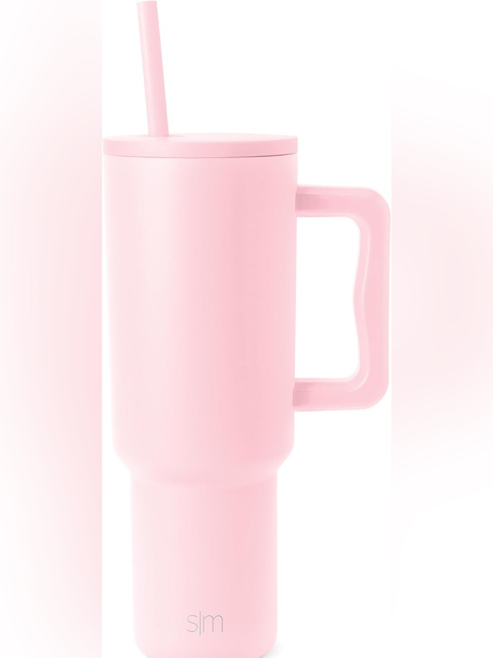Simple Modern Trek 40 oz Tumbler with Handle & Straw Pink NWT